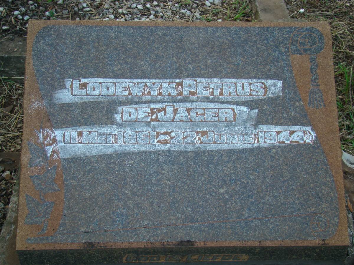 JAGER Lodewyk Petrus, de 1861-1944