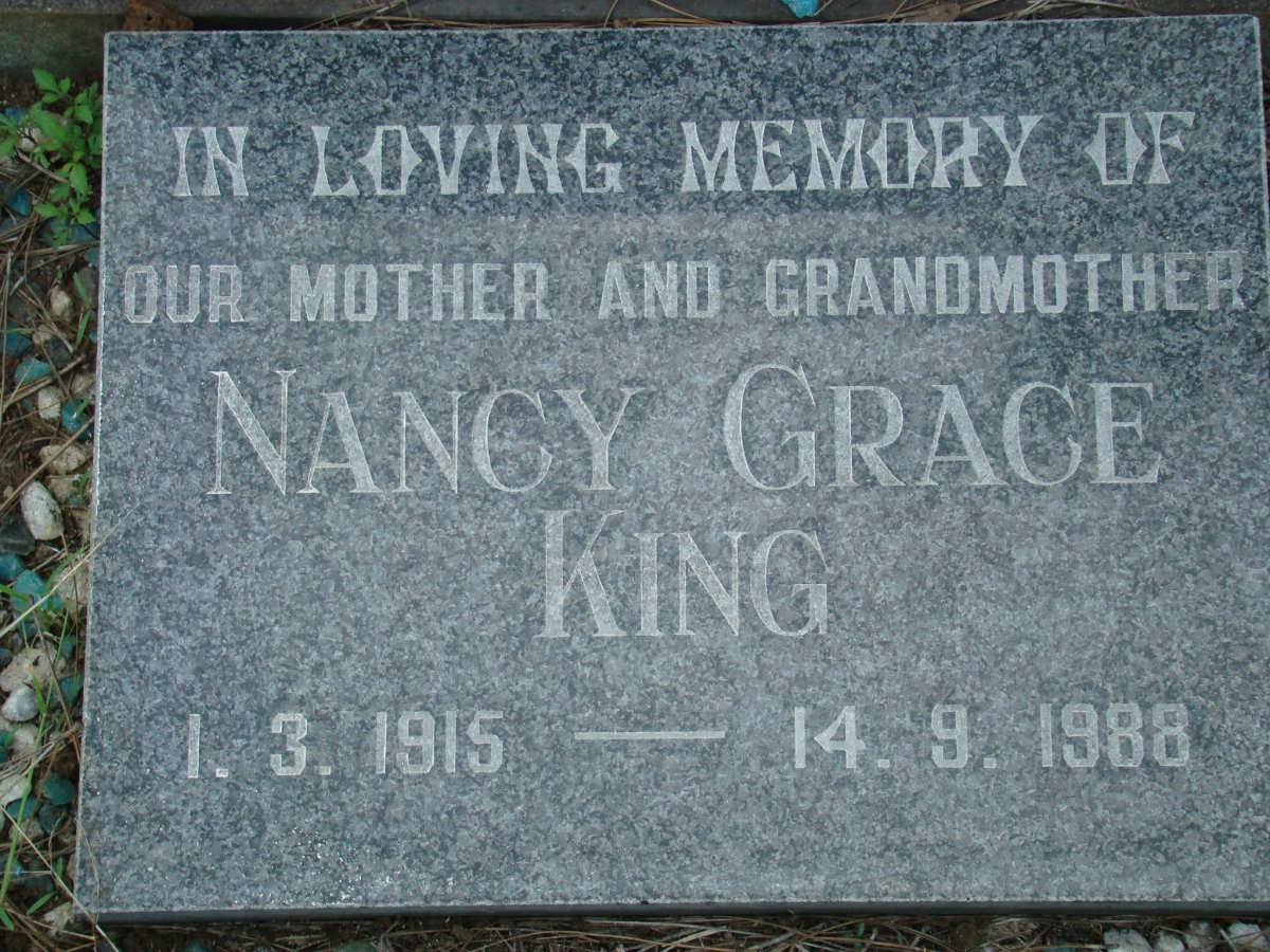 KING Nancy Grace 1915-1988