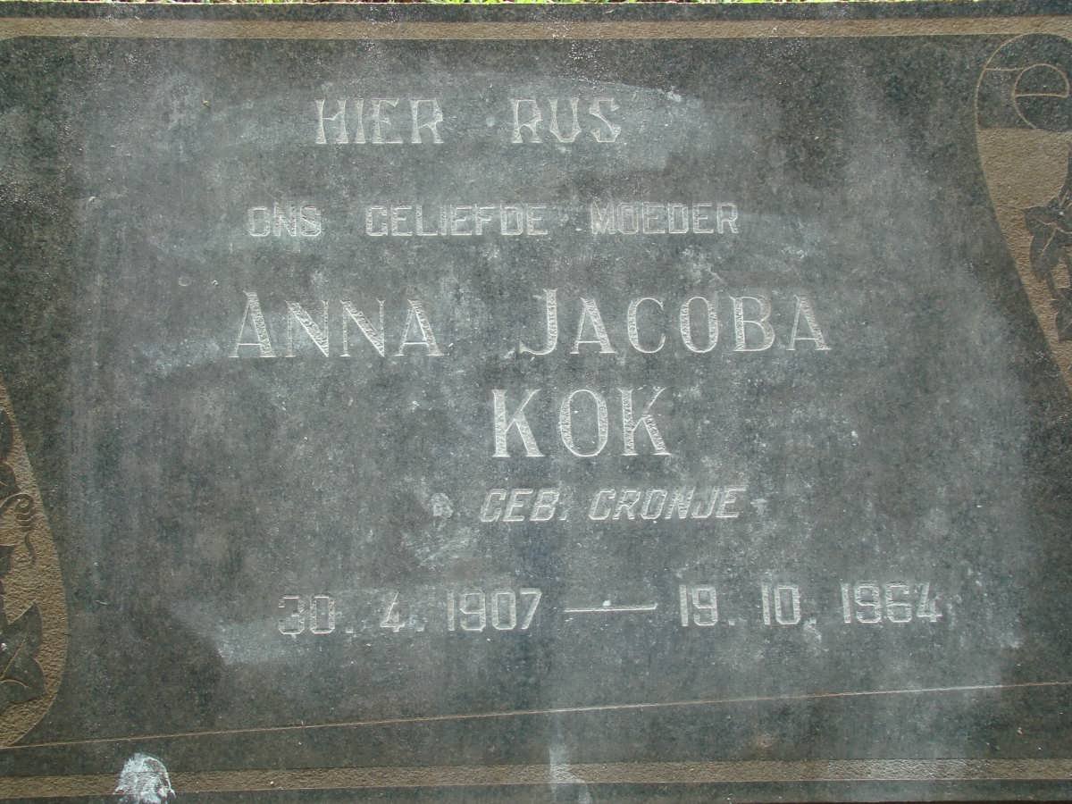 KOK Anna Jacoba nee CRONJE 1907-1964
