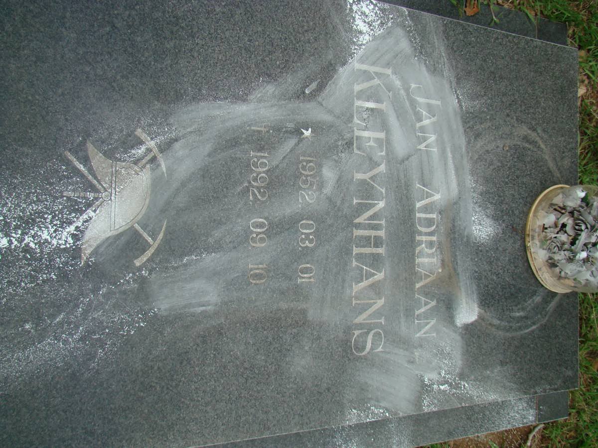 KLEYNHANS Jan Adriaan 1952-1992