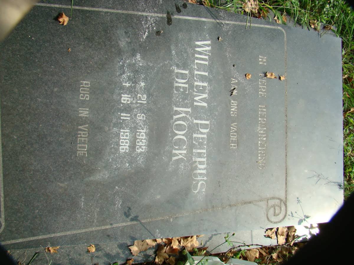 KOCK Willem Petrus, de 1933-1986