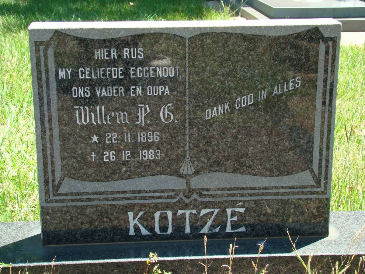 KOTZÉ Willem P.G. 1896-1983