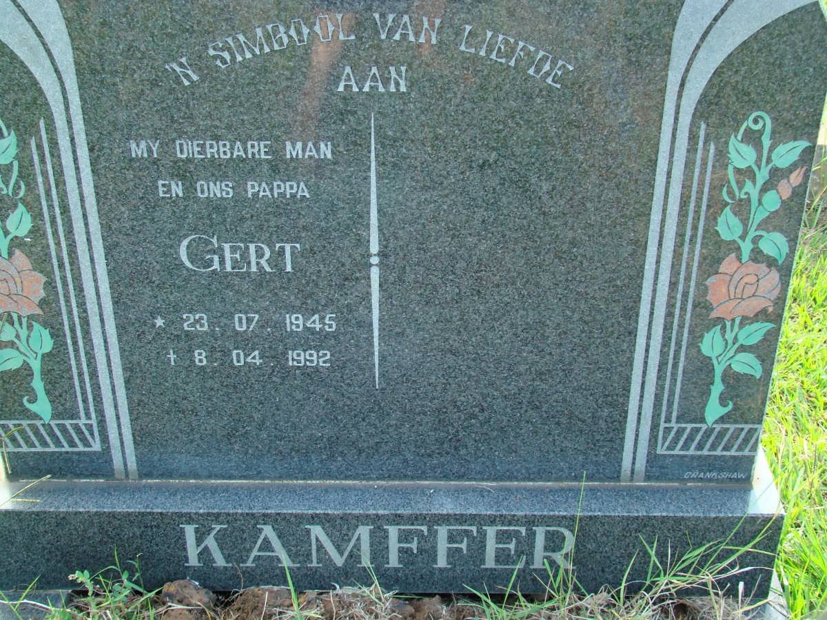 KAMFFER Gert 1945-1992