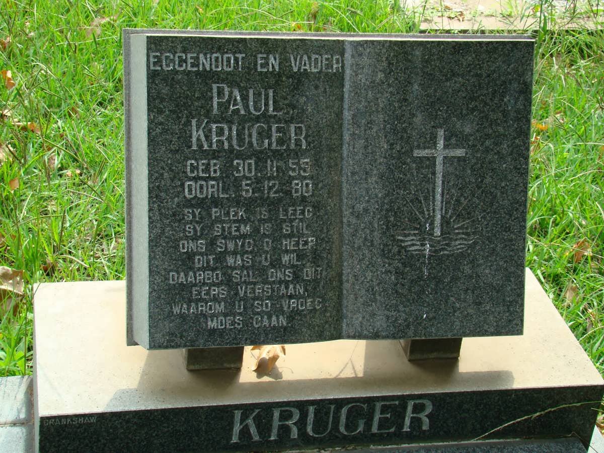 KRUGER Paul 1955-1980