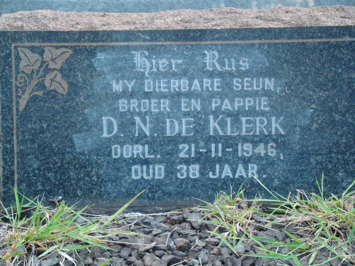 KLERK D.N., de -1946
