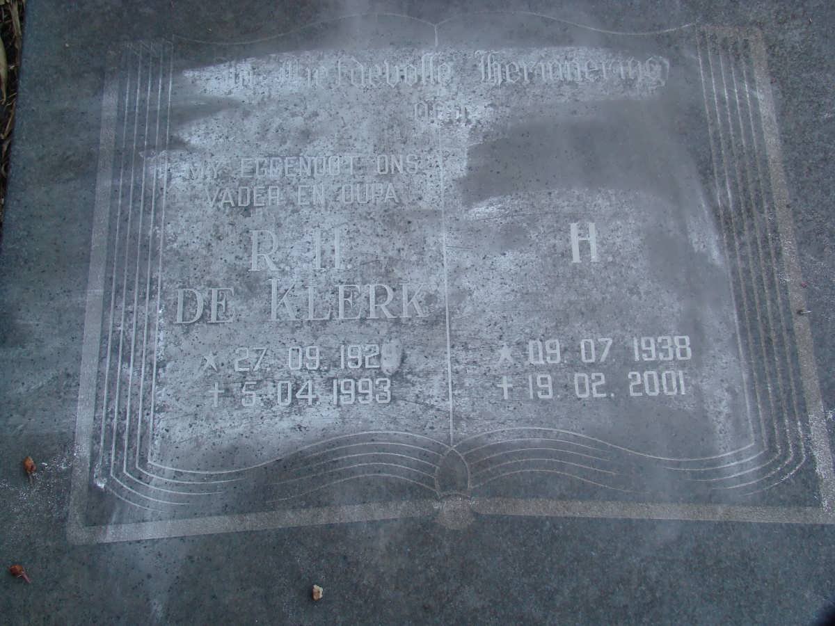 KLERK R.H., de 1929-1993 &amp; H. 1938-2001