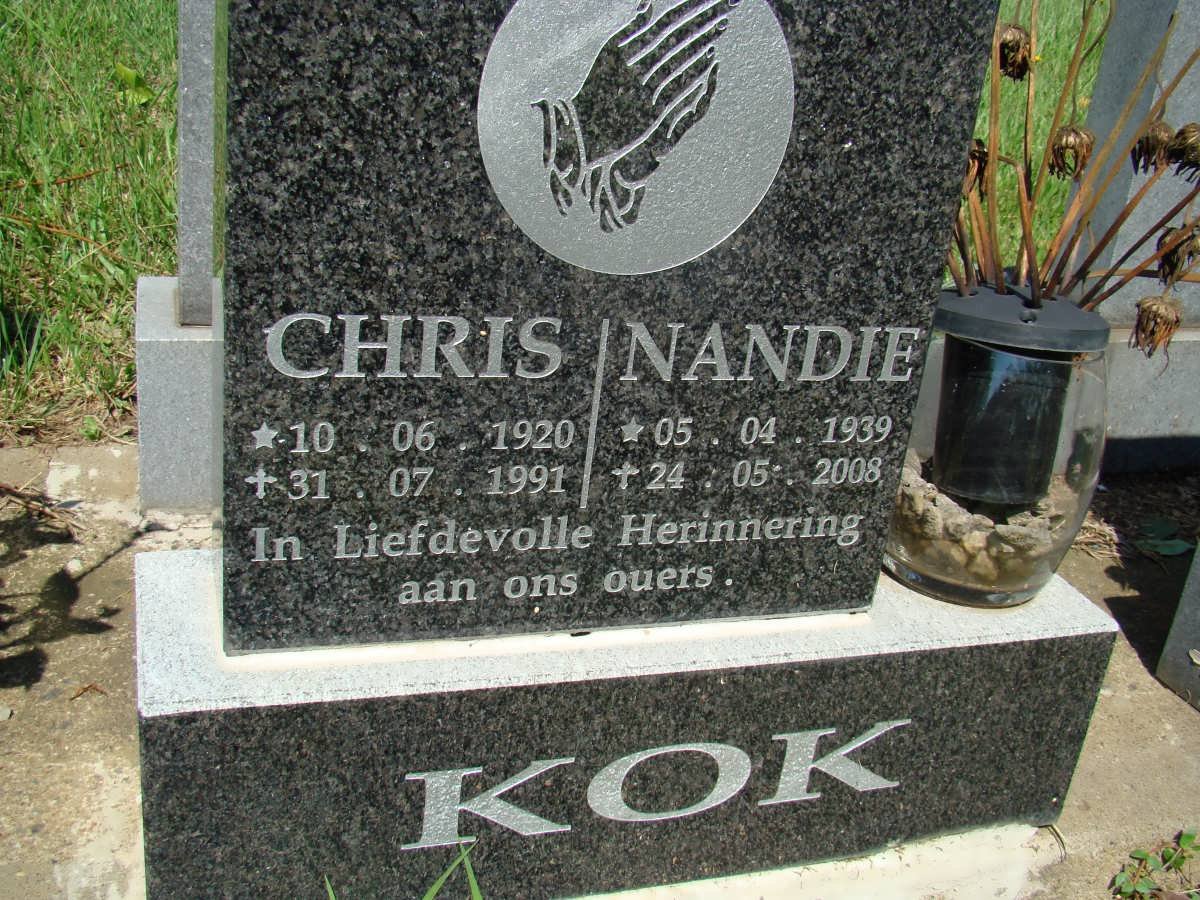 KOK Chris 1920-1991 &amp; Nandie 1939-2008