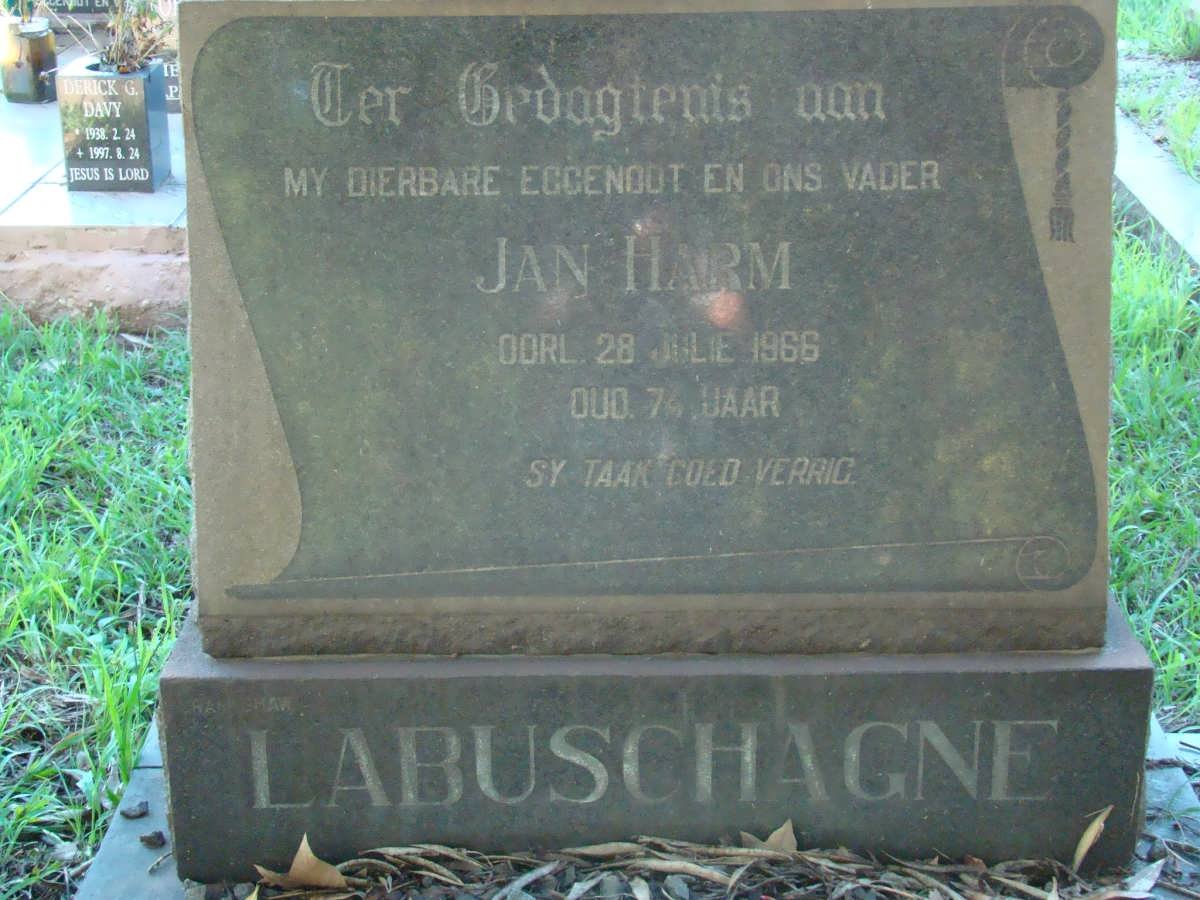 LABUSCHAGNE Jan Harm -1966