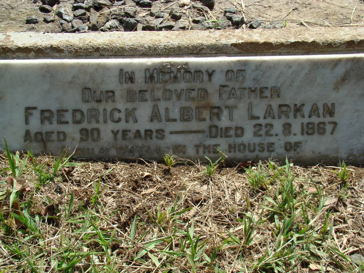 LARKAN Fredrick Albert -1967