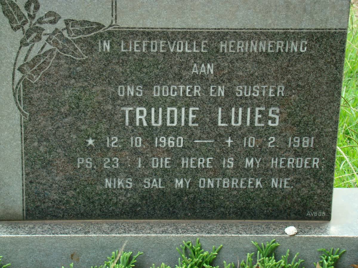 LUIES Trudie 1960-1981