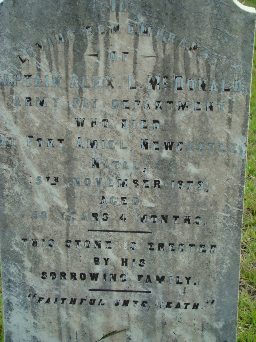 McDONALD Alex L. -1879