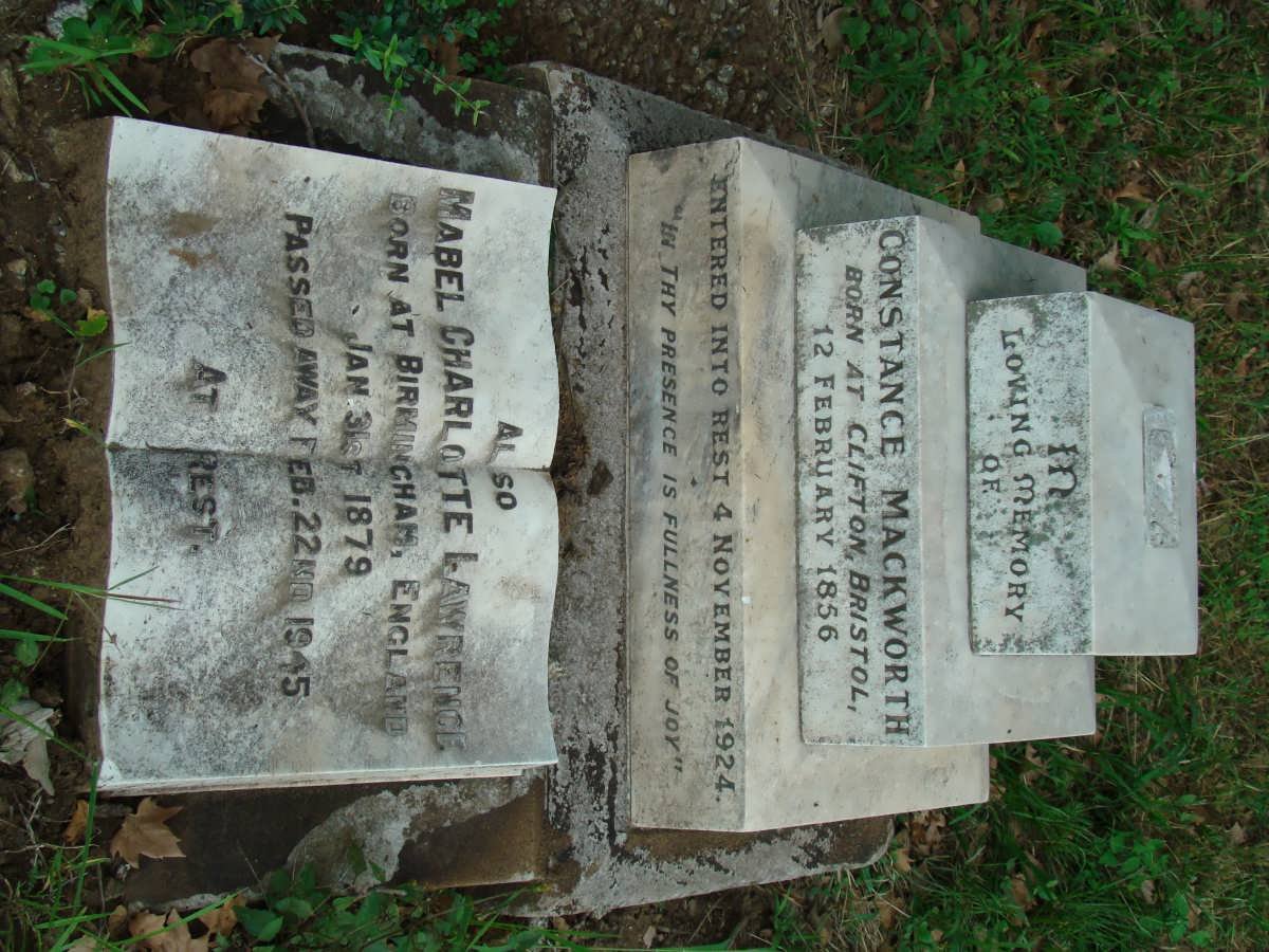 MACKWORTH Constance 1856-1924 :: LAWRENCE Mabel Charlotte 1879-1945