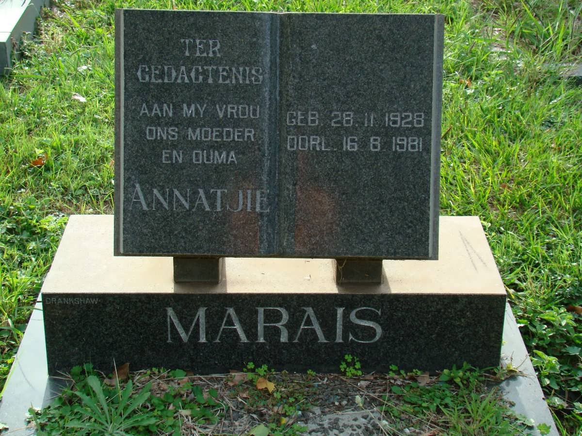 MARAIS Annatjie 1928-1981