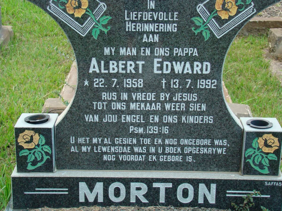 MORTON Albert Edward 1958-1992