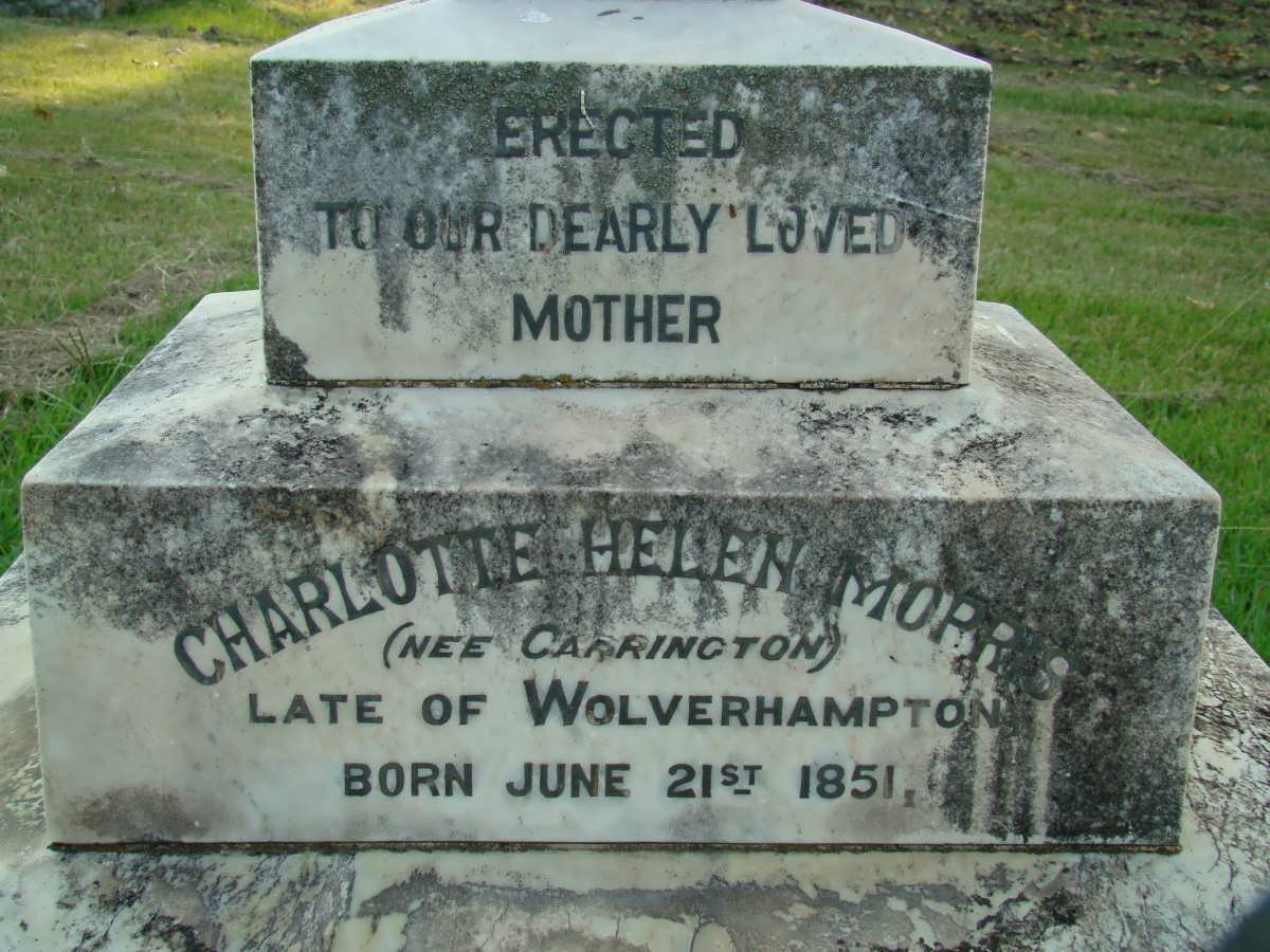 MORRIS Charlotte Helen nee CARRINGTON 1851-