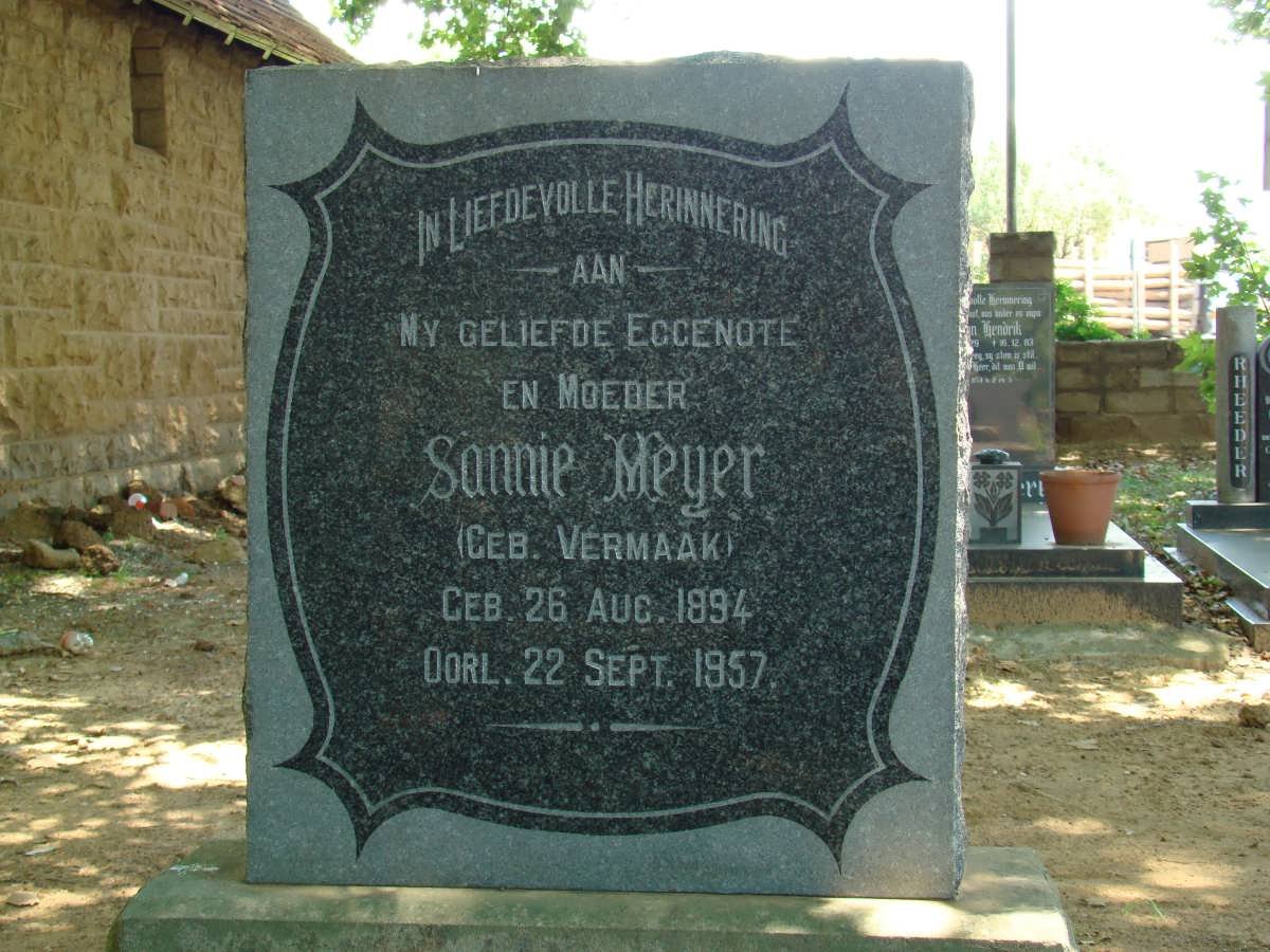 MEYER Sannie nee VERMAAK 1894-1957