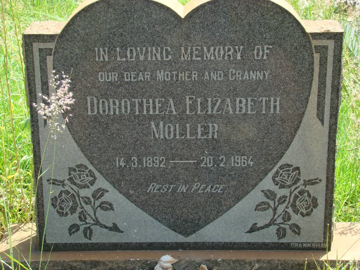 MOLLER Dorothea Elizabeth 1892-1964