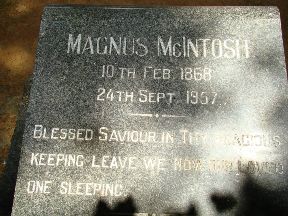 McINTOSH Magnus 1868-1957
