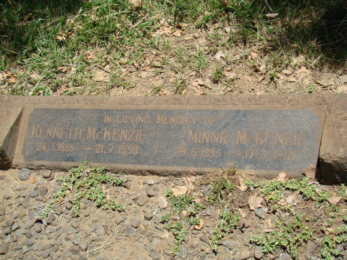 McKENZIE Kenneth 1886-1958 &amp; Minnie -19??