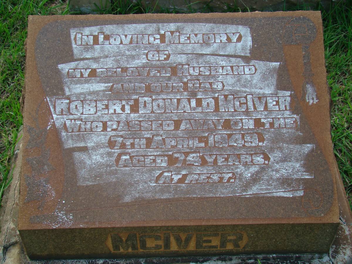 McIVER Robert Donald -1949