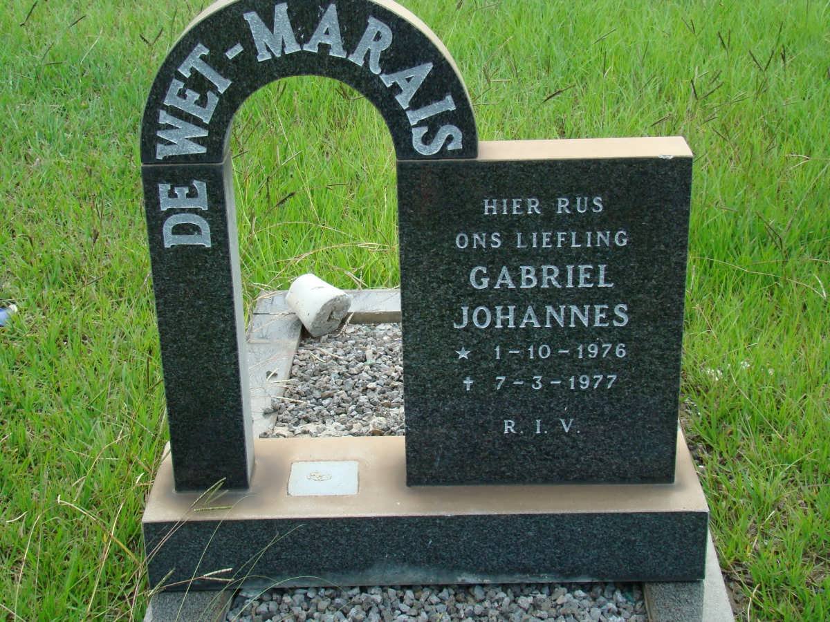 MARAIS Gabriel Johannes, de Wet 1976-1977