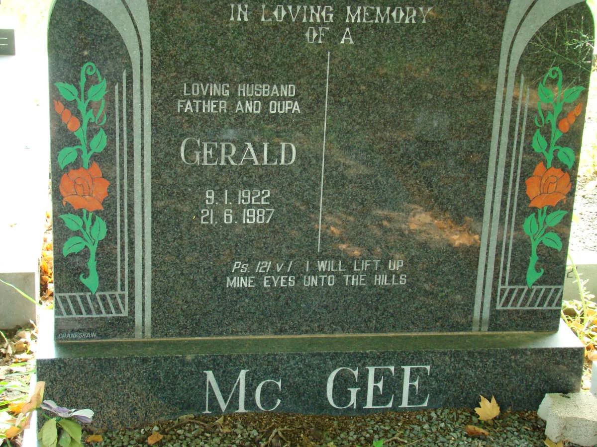 Mc GEE Gerald 1922-1987