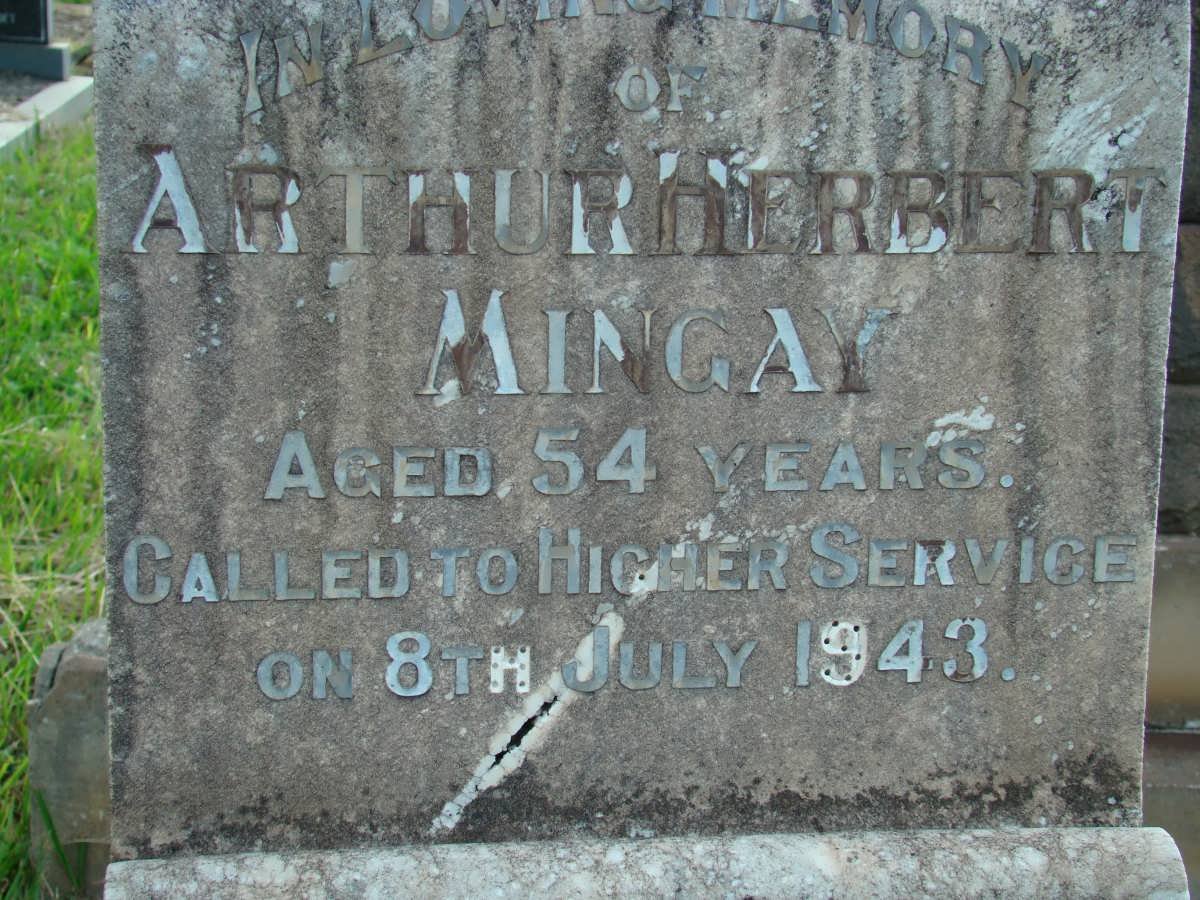 MINGAY Arthur Herbert -1943