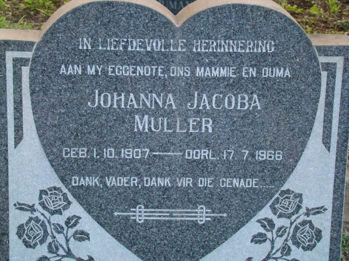 MULLER Johanna Jacoba 1907-1966