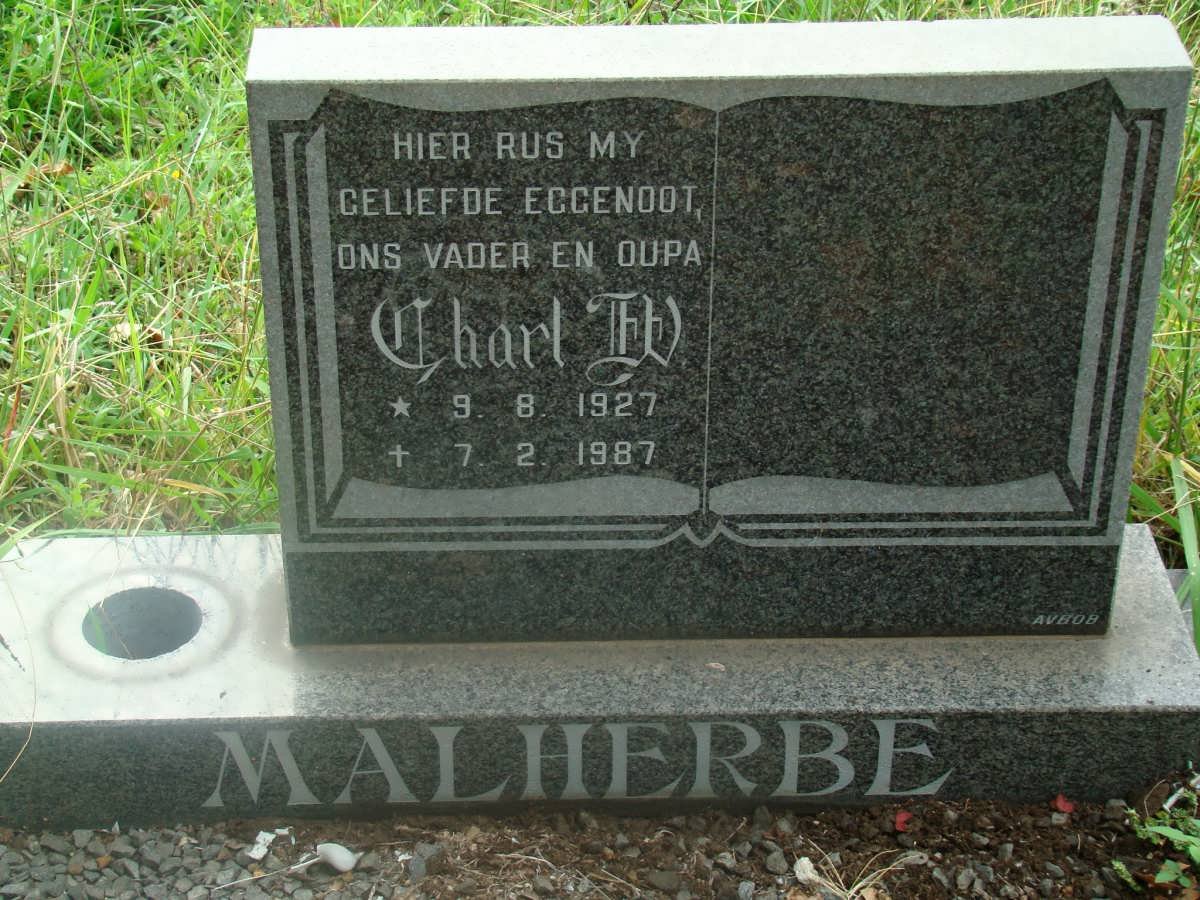 MALHERBE Charl W. 1927-1987