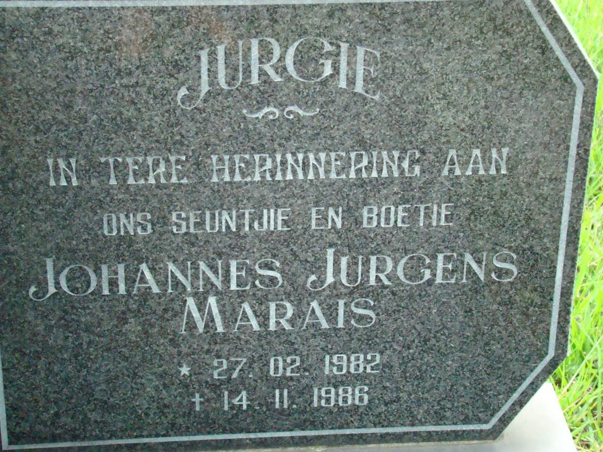 MARAIS Johannes Jurgens 1982-1986