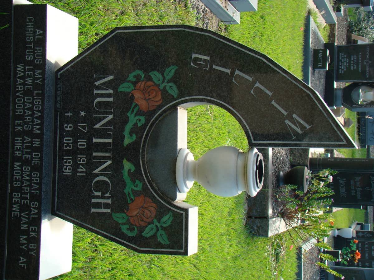 MUNTINGH Willie 1941-1991
