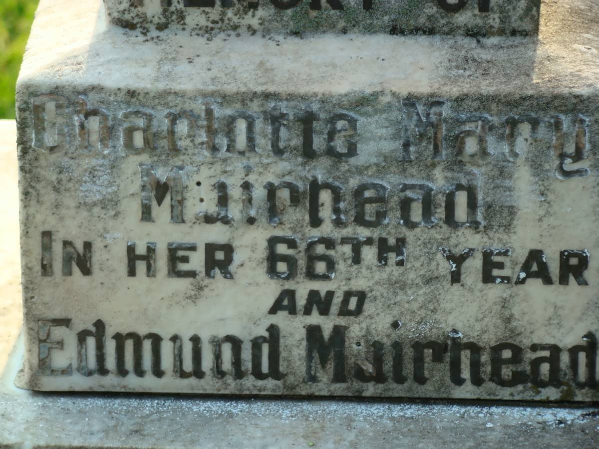 MUIRHEAD Edward &amp; Charlotte Mary