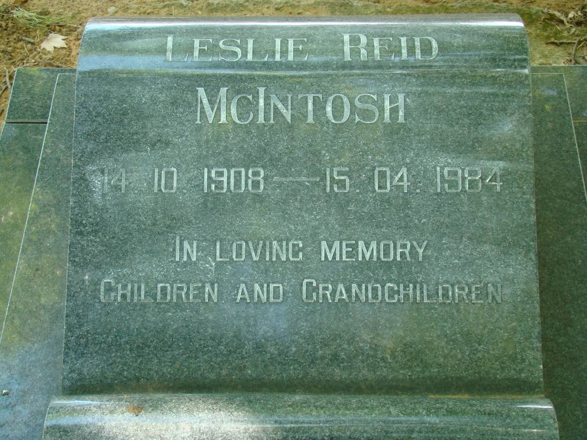 McINTOSH Leslie Reid 1908-1984