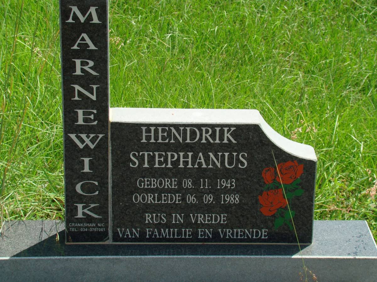 MARNEWICK Hendrik Stephanus 1943-1988