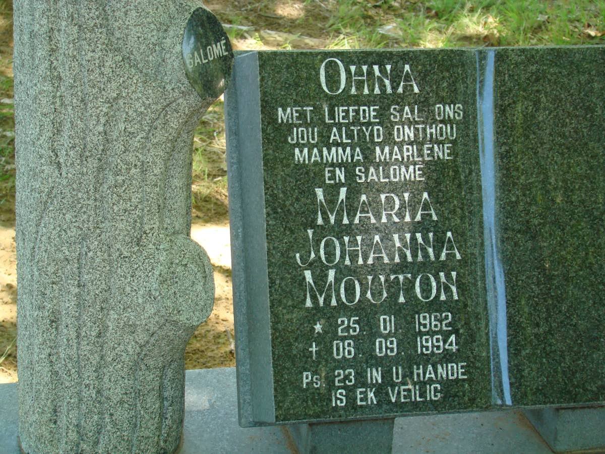 MOUTON Maria Johanna 1962-1994