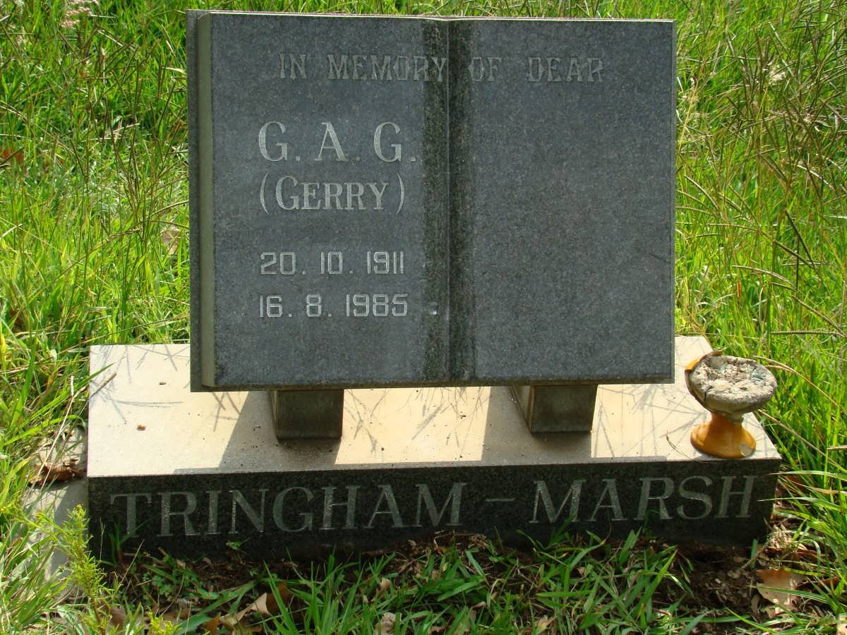 MARSH G.A.G., Tringham 1911-1985