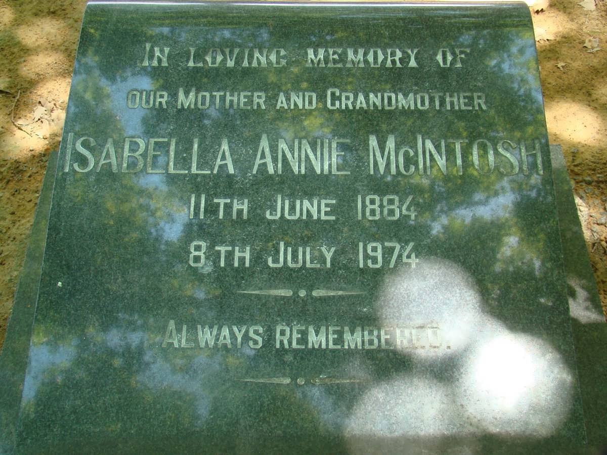 McINTOSH Isabella Annie 1884-1974