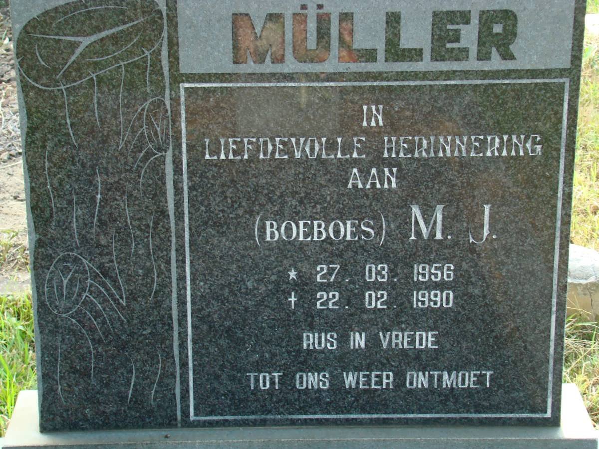 MÜLLER M.J. 1956-1990
