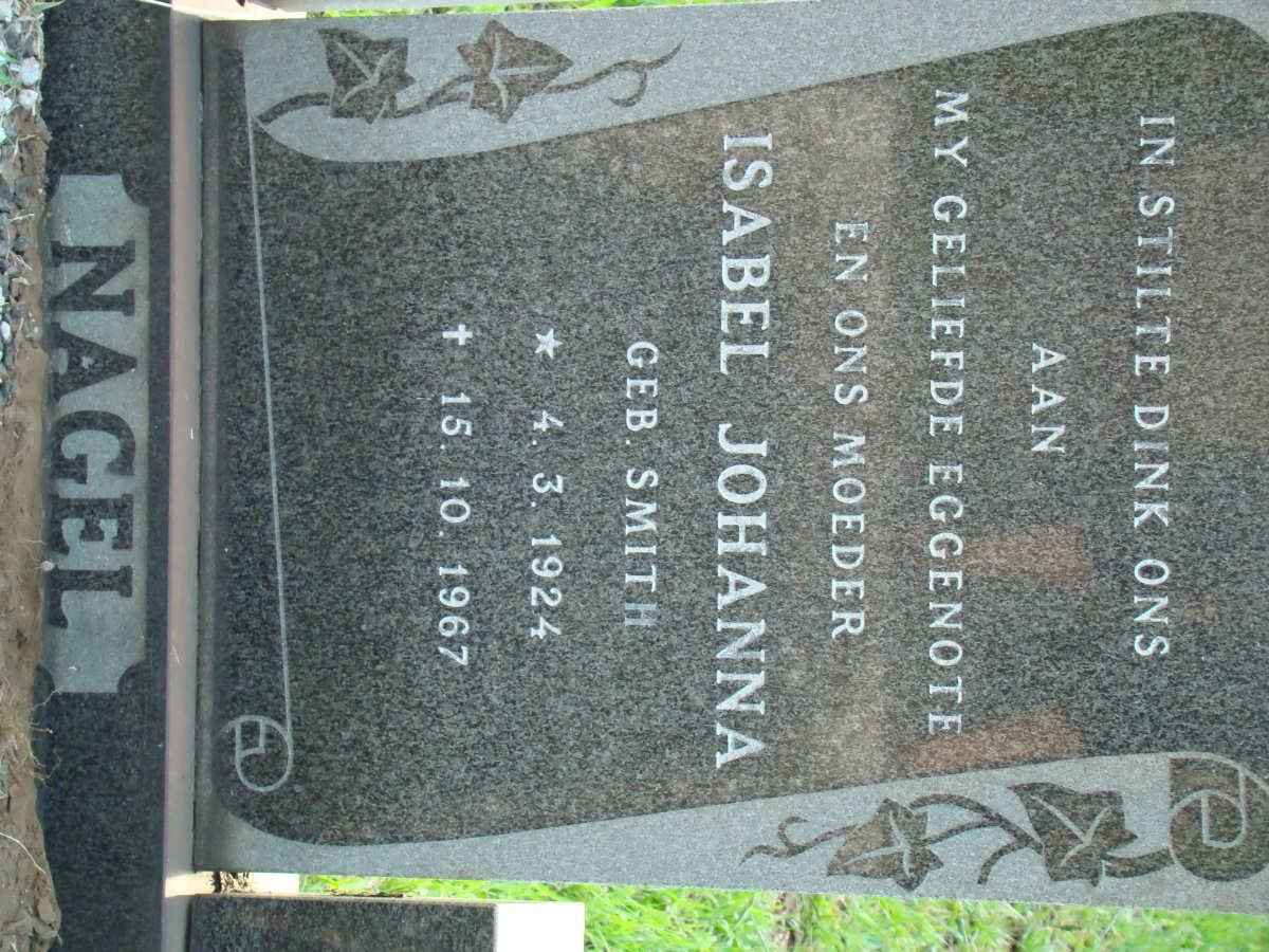 NAGEL Isabel Johanna nee SMITH 1924-1967