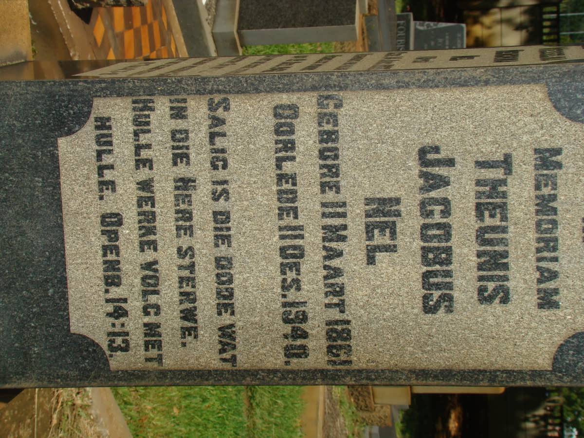 NEL Theunis Jacobus 1861-1940