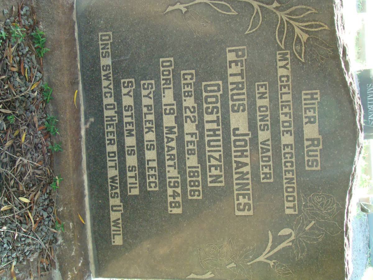 OOSTHUIZEN Petrus Johannes 1886-1948