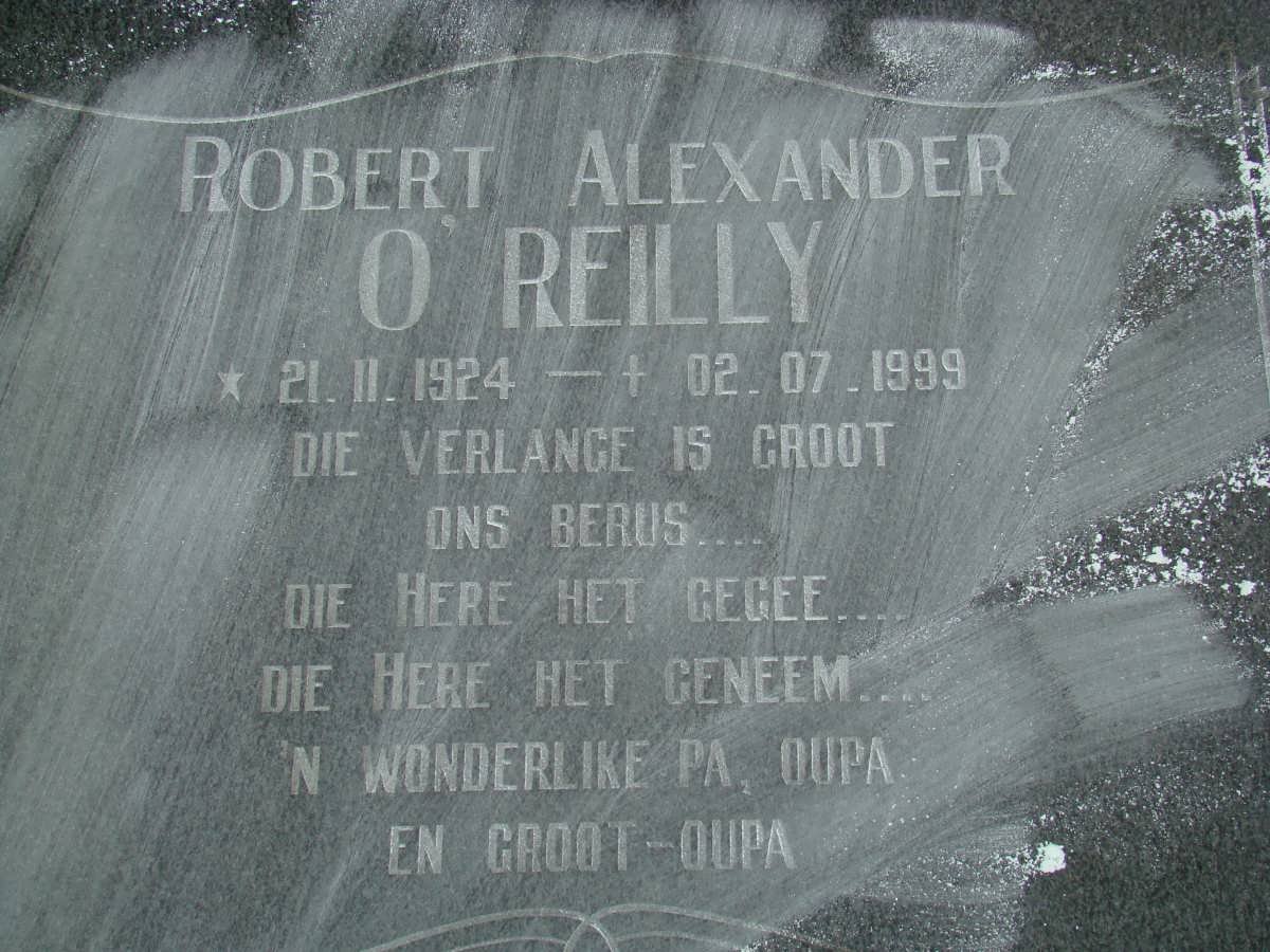O`REILLY Robert Alexander 1924-1999
