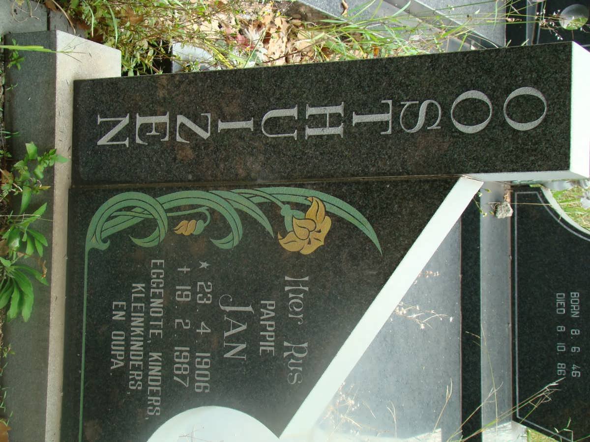 OOSTHUIZEN Jan 1906-1987
