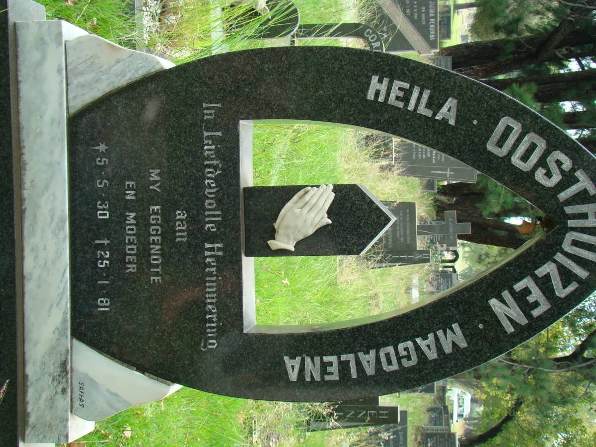 OOSTHUIZEN Heila Magdalena 1930-1981