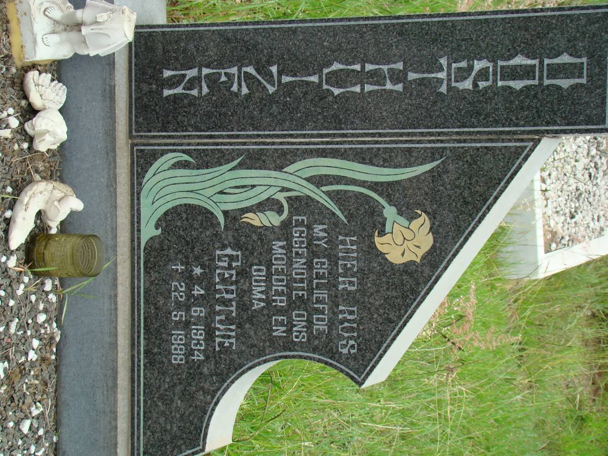 OOSTHUIZEN Gertjie 1934-1988
