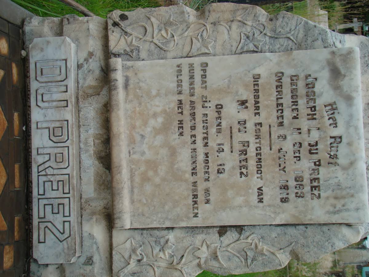 PREEZ Joseph L., du 1863-1919