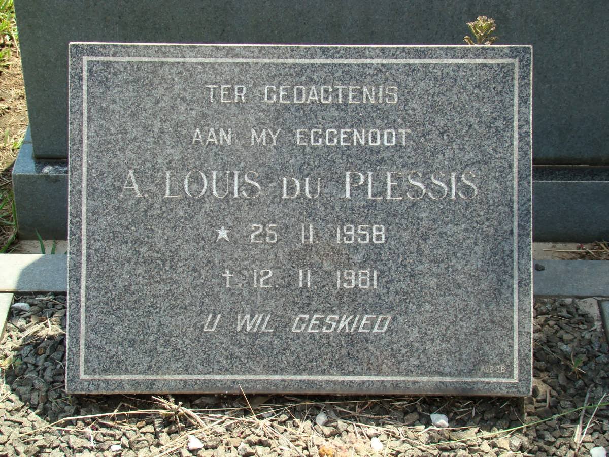 PLESSIS A. Louis, du 1958-1981