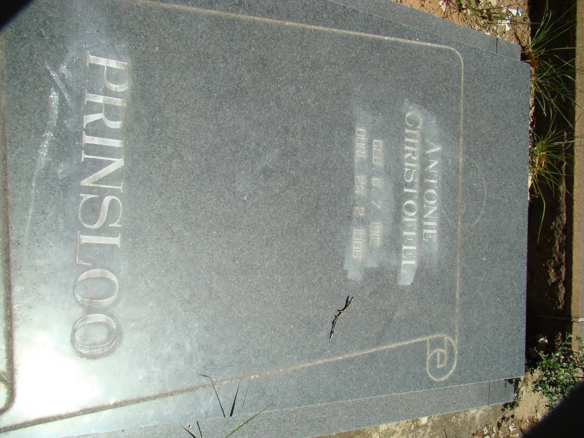 PRINSLOO Anthonie Christoffel 1912-1986