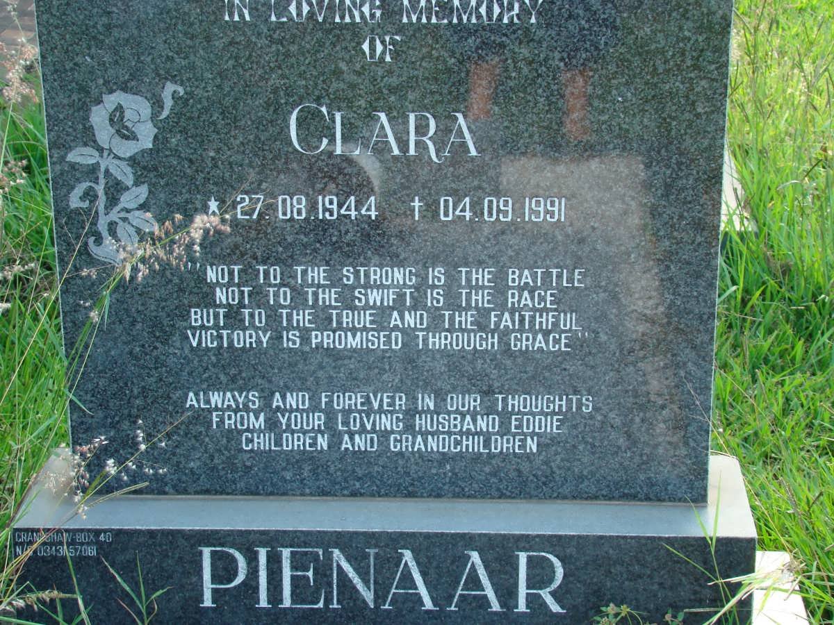 PIENAAR Clara 1944-1991