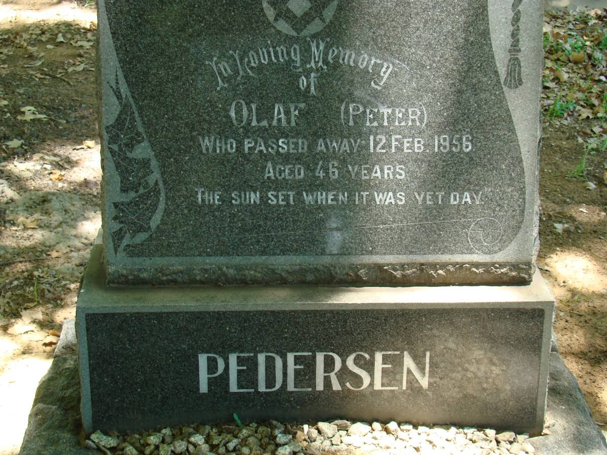 PEDERSEN Olaf -1956